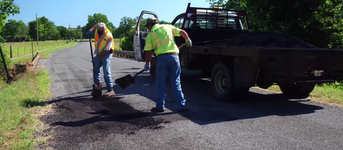 Guaranteed Permanent Pothole Repair On The Fly In Rural Arkansas